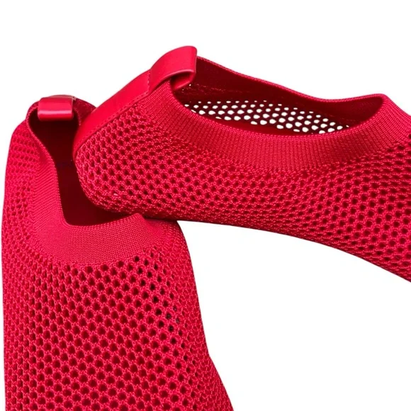 Mango Red Mesh Soft Ballet Slippers Flats — 40 US 9/9.5 - Picture 4 of 10
